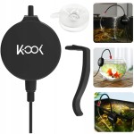 NAPOWIETRZACZ DO AKWARIUM NA SZYBĘ CZARNY MAŁY MOCNY CICHY 1,3W 450 ml/min